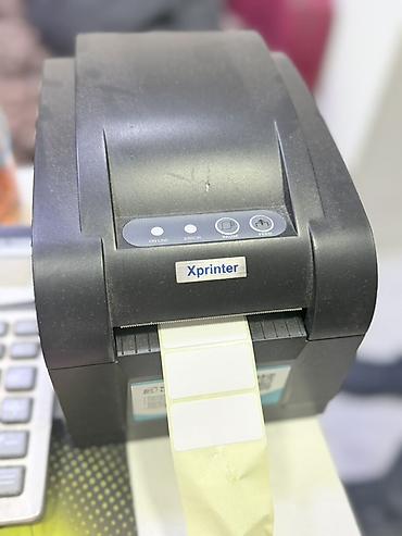 Торговые принтеры и сканеры: Xprinter etiket printeri - Termal etiket çapı üçün kompakt masaüstü — 1