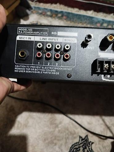 Усилители звука: Профессиональный усилитель-микшер TARBOC MP-VCM350L + UHF-приёмник — 8