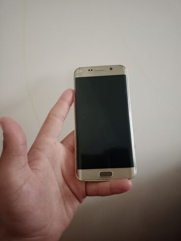 uzuz telfonlar: Samsung Galaxy S6 Edge, 32 GB, rəng - Qızılı, Qırıq, Düyməli, İki sim kartlı