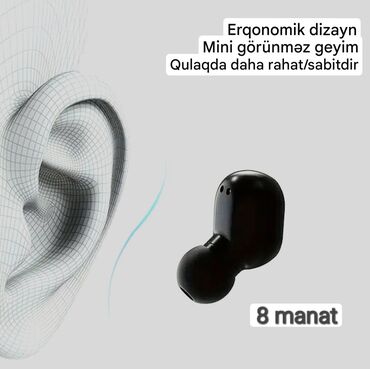 Qulaqcıqlar: Yeni Simsiz (Bluetooth) Qulaqcıqlar, rəng - Ağ — 22