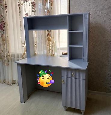 Uşaq masaları: Oğlan və qız üçün, Yeni, Siyirməli, Yazı masası, Stulsuz — 1