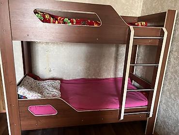 bunk bed: Двухъярусная кровать для детей/подростков - Материал: ЛДСП под дерево — 3