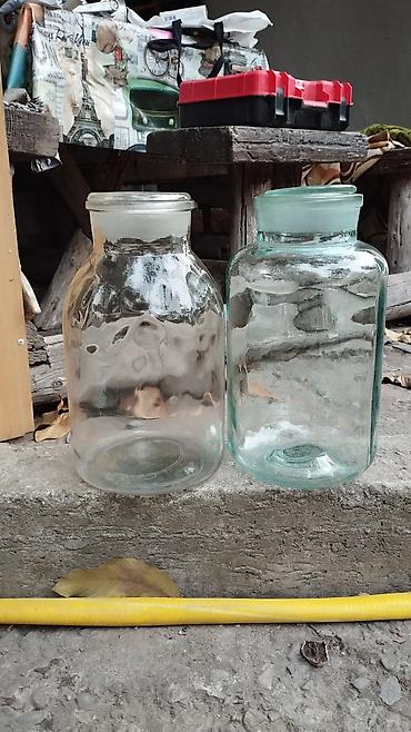 ваза стекло: Стеклянные банки и бутылки - 2 прозрачные банки большого объёма — 1