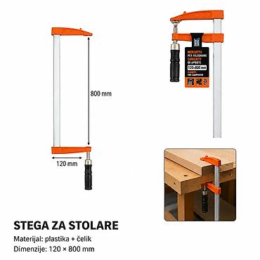 KMT Plastični drška štap za F za drvo 9367621 Opis: Stega za stolare