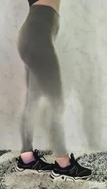 Helanke, biciklistički šortsevi: Ženske sportske helanke – visoki struk, maslinasto zelene - Kroj — 20