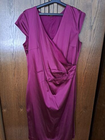 zara zuta haljina: XL (EU 42), color - Burgundy, Evening, Other sleeves