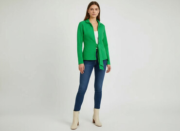 plisowane spodnie reserved: PrettyLittleThing, Кардиган жіночий, розмір M