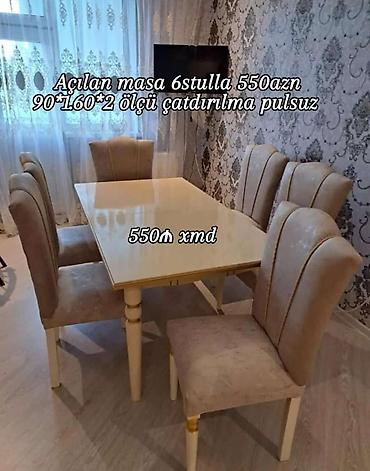 Masa və oturacaq dəstləri: Qonaq otağı üçün, Yeni, Açılan — 11