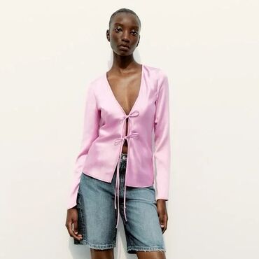 Zara, XS (EU 34), Poliester, Jednobojni, bоја - Roze
