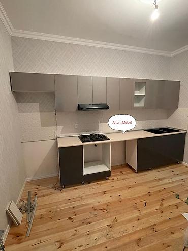 kuxna mebli: Sifarişlə mətbəx dəsti, Özü çəkən petlələr, Mat laminat, Kredit yoxdur, Rayonlara çatdırılma — 3