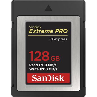Yaddaş kartları: SanDisk 128GB Extreme PRO CFexpress Card Type B