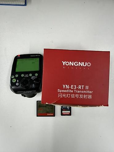xeon e3: YONGNUO YN-E3-RT II Speedlite Transmitter + yaddaş kartları dəsti — 3