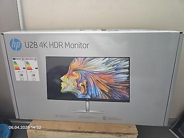 Monitorlar: HP U28 4K HDR Monitor (60HZ) - Ekran: 28" UHD 3840×2160, IPS panel - — 2