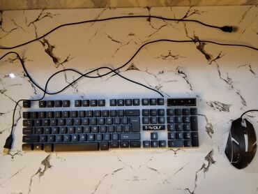 Zaslonkalar: T-WOLF original klaviatura+mouse (neon-işıqlı) yeni,klaviatura