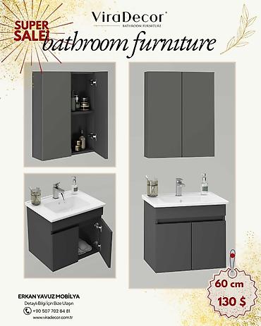 hamam dekoru: Hamam mebeləri Moydadırlar dolablar led işığlı güzgülər duş kabinələr — 7