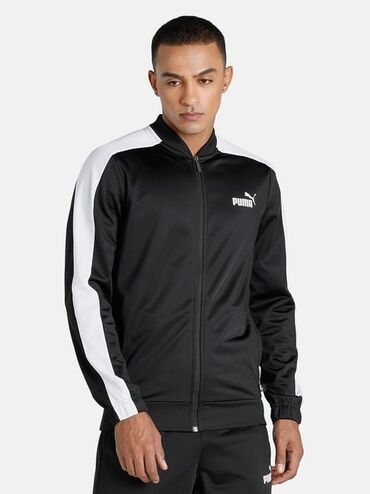 мужской спортивный костюм на флисе: Мужской спортивный костюм, M (EU 38), Puma, Б/у, цвет - Черный