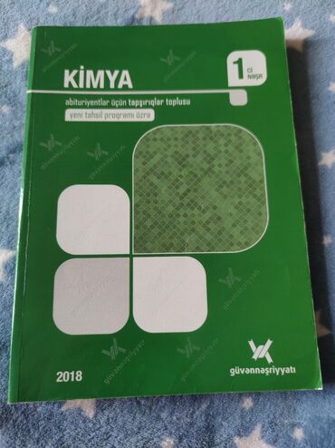 kimya 9: Güvən Nəşriyyatın Kimya test tapşırıqları kitabı.Kitab yeni