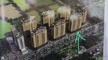 квартира нижная ала арча: 5 и более комнат, 223 м², Элитка, 14 этаж, ПСО (под самоотделку)