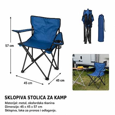KMT Dvostruki kvadratni sto 297029 Prenosiva dvonivna površina za