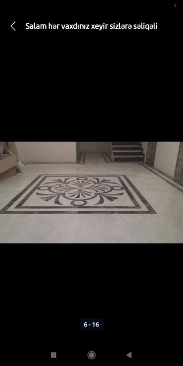 Plitə işləri: Salam kafel metlax kabançik travertin kerma qranit mərmər -da lalafo.az — 8 Plitə işləri: Salam kafel metlax kabançik travertin kerma qranit mərmər — 8