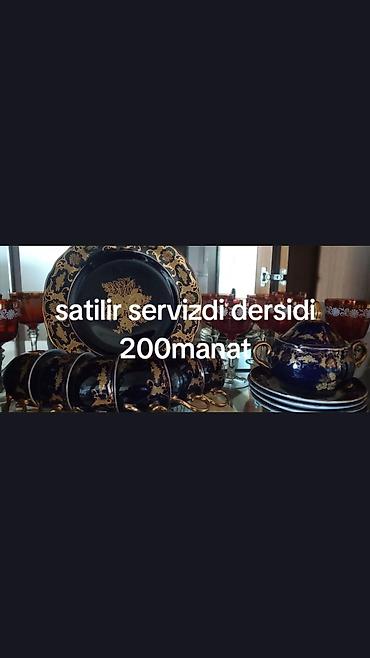 bosqab desti: Məhsul: Bəzəkli qab dəsti - Şüşə və seramikdən bəzək qabları — 5