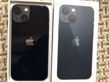 Apple iPhone: IPhone 13 mini, Б/у, 128 ГБ, Синий, Защитное стекло, Чехол, Коробка, 85 %