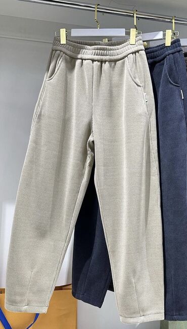 брюки размер 50: Повседневные брюки, Прямые, Китай, Вельвет, Средняя талия, Зима, 5XL (EU 50)