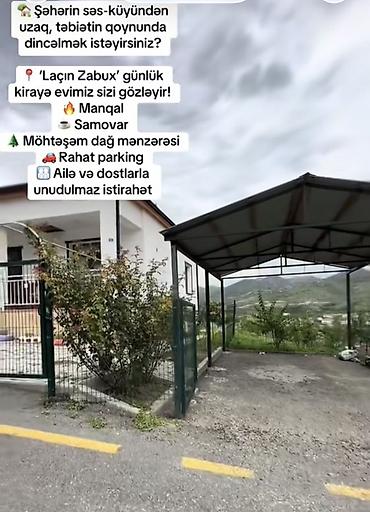 səki ev kirayə: 10 kv. m, 3 otaqlı, Kombi, Qaz, İşıq — 1