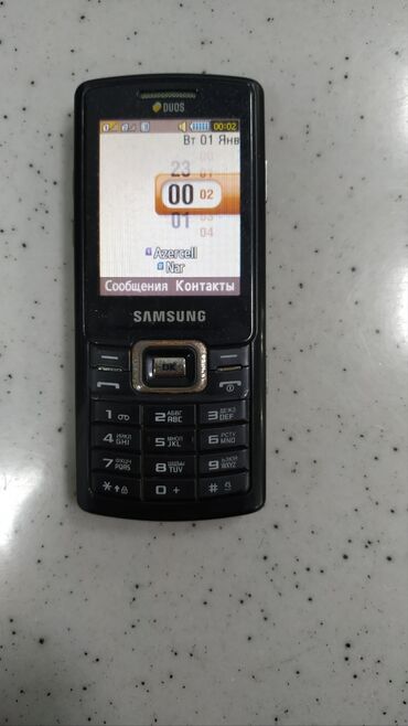 Samsung: Samsung C5212 Duos, < 2 GB Memory Capacity, rəng - Qara, İki sim kartlı, Zəmanət, Düyməli