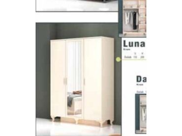 тканевый шкаф для одежды: Шкаф-вешалка, Новый, 3 двери, Распашной, Прямой шкаф, Турция