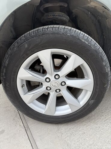шины на 18 диски: Дөңгөлөктөр монтажда 255 / 55 / R 18, Жай, Колдонулган, Комплект, Куйма, тешиктери - 5