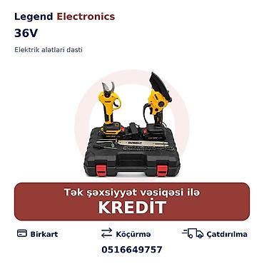 alet: Elan başlığı: Elektrik alətlər dəsti, 36V Elan mətni: Legend — 1