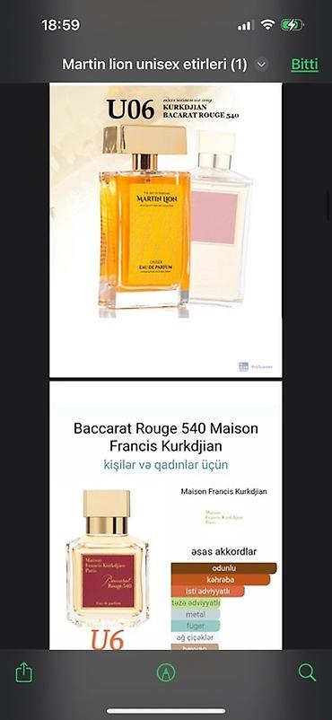 Ətriyyat: Martin Lion unisex ətirləri - müxtəlif ətirlər təklif edir. Hər bir — 8