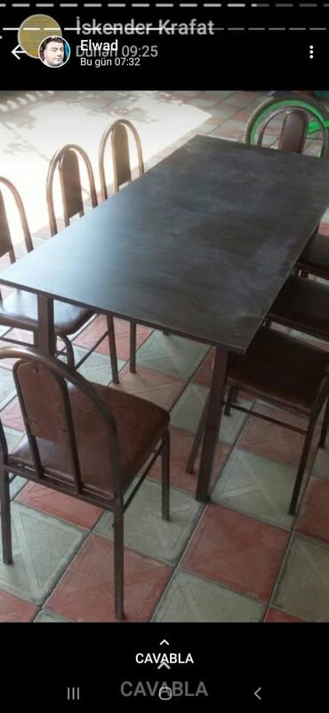 Masa və oturacaq dəstləri: Kuxna üçün masa və oturacaqlar desti, kafe və cayxana üçün stol stul -da lalafo.az — 28 Masa və oturacaq dəstləri: Kuxna üçün masa və oturacaqlar desti, kafe və cayxana üçün stol stul — 28