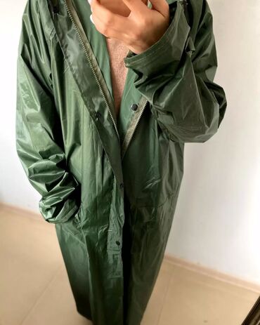 Дождевики: Дождевик-плащ с капюшоном - Длина: до колена/голени, свободный крой — — 6