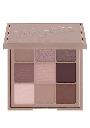 косметичка: Huda Beauty Matte Obsessions Eyeshadow Palette – Cool Nudes (9 — 1