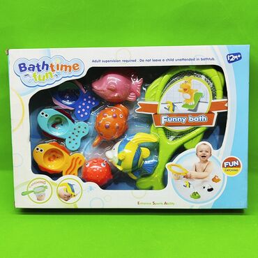 детский игра: Игрушки рыбки океана для игр ребенка во время купания в