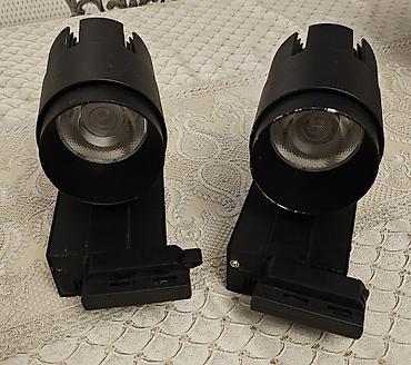 rels işıq: Məhsul: LED treklight proyektorları (2 ədəd) Təsvir: - Rəng: qara - — 2