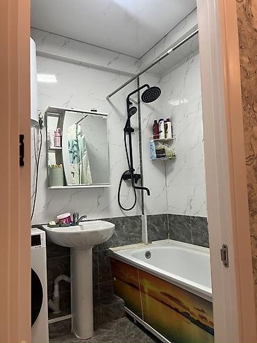 flat osh: 2 комнаты, 60 м², Городская больница №4 (ул. Айни) 4 этаж, Евроремонт — 5