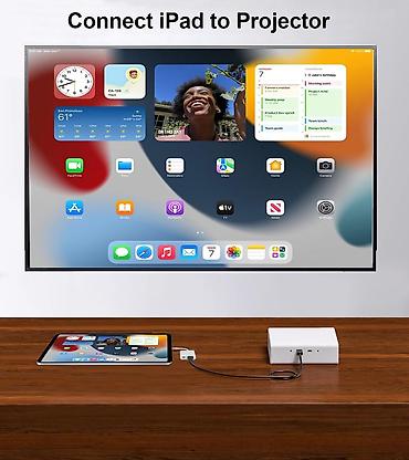 aparat za limfnu drenazu: Lightning na HDMI adapter sa dodatnim Lightning priključkom za — 3