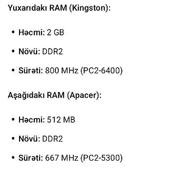 kanputerlər: Kanputer uçun yadaş və ram yadaş 512 ram2. işləkdi — 2
