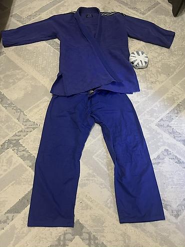 bjj кимоно: Синий кимоно (ги) для дзюдо/джиу-джитсу комплектом: куртка и штаны. - — 1