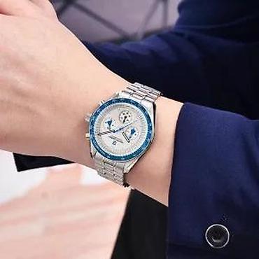 Ručni satovi: PAGANI DESIGN PD-1701 -Plava- Omega Speedmaster Moonwatch Potpuno nov — 8