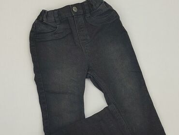 jeansy wysoki stan guziki: Jeans, H&M, 3-4 years, 140, condition - Perfect