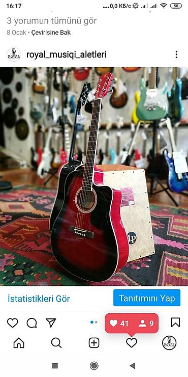 Gitaralar: Akustik gitara
🏷️Rivertone LD-18CEQ RB
💵Qiymət: 270 AZN — 1