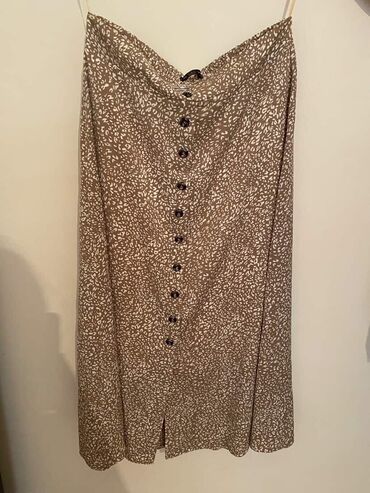 fatindən qadın ətəkləri: Midi Ətək, Pambıq, 3XL (EU 46)