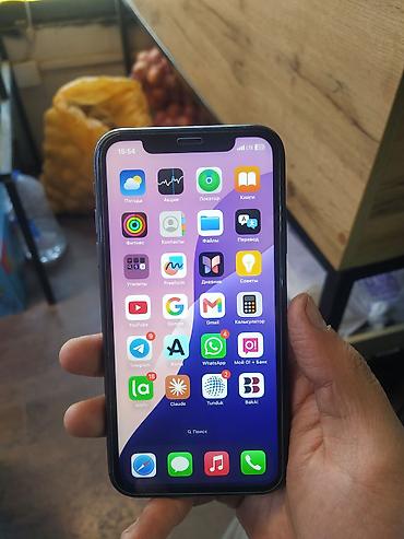 iphone 11 128gb: IPhone 11, Б/у, 64 ГБ, Черный, Защитное стекло, Чехол, 100 % — 1
