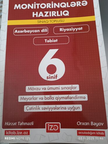 тесты для оценивания по математике намазов 4 класс ответы: Məhsul: “Monitorinqlərə Hazırlıq – Sınaq Toplusu” (6-cı sinif) -