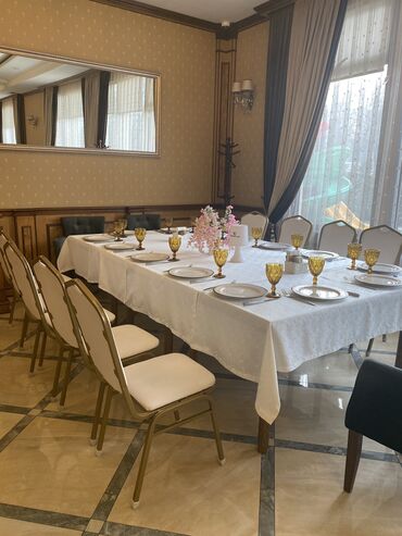 Выездные банкеты: На прокат. В аренду столы, стулья, посуда, чехлы, скатерти, шатры — 5
