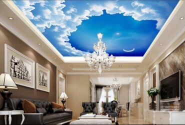 Натяжной потолок: Натяжной потолок 3D потолки, Матовое, Глянцевое — 16